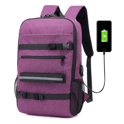 Korean Skateboard Bag – Multi-Function Travel Backpack, Student School & Laptop Bag