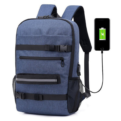 Korean Skateboard Bag – Multi-Function Travel Backpack, Student School & Laptop Bag