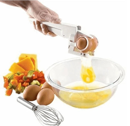 Egg Cracker & Separator – Easy Egg Shell Opener Tool | Kitchen Essentials