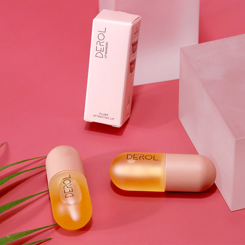 Day & Night Instant Volume Lip Plumper Oil – Clear, Long-Lasting Nourishment & Fine Line Repair | Lip Care & Beauty Oil