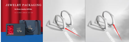 Romantic S925 Silver Love Ring – Light Reflection Hidden Message Jewelry for Engagement & Gifts