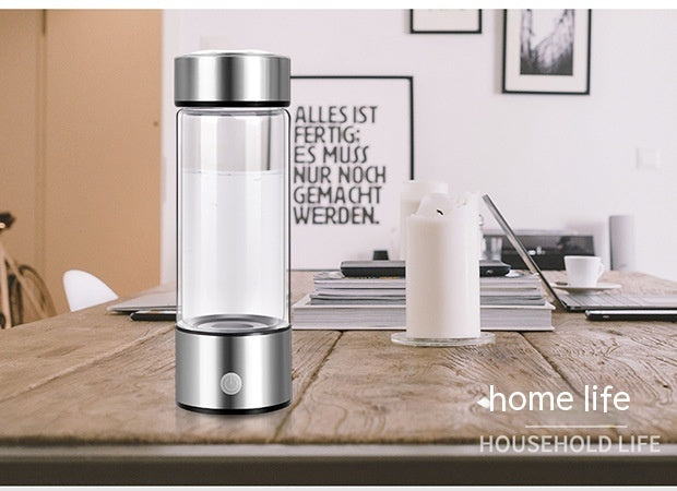 Electric Hydrogen Water Bottle – Rechargeable Antioxidant-Rich Hydration on the Go!