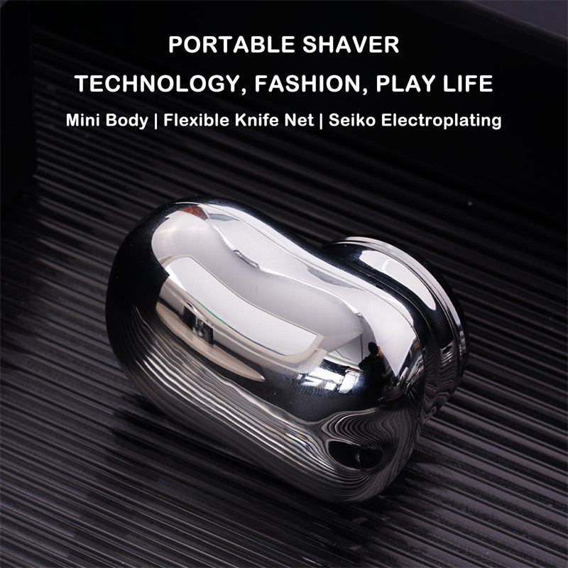 Portable Mini Electric Face Shaver – Cordless USB Rechargeable Razor for Men, Wet & Dry Use