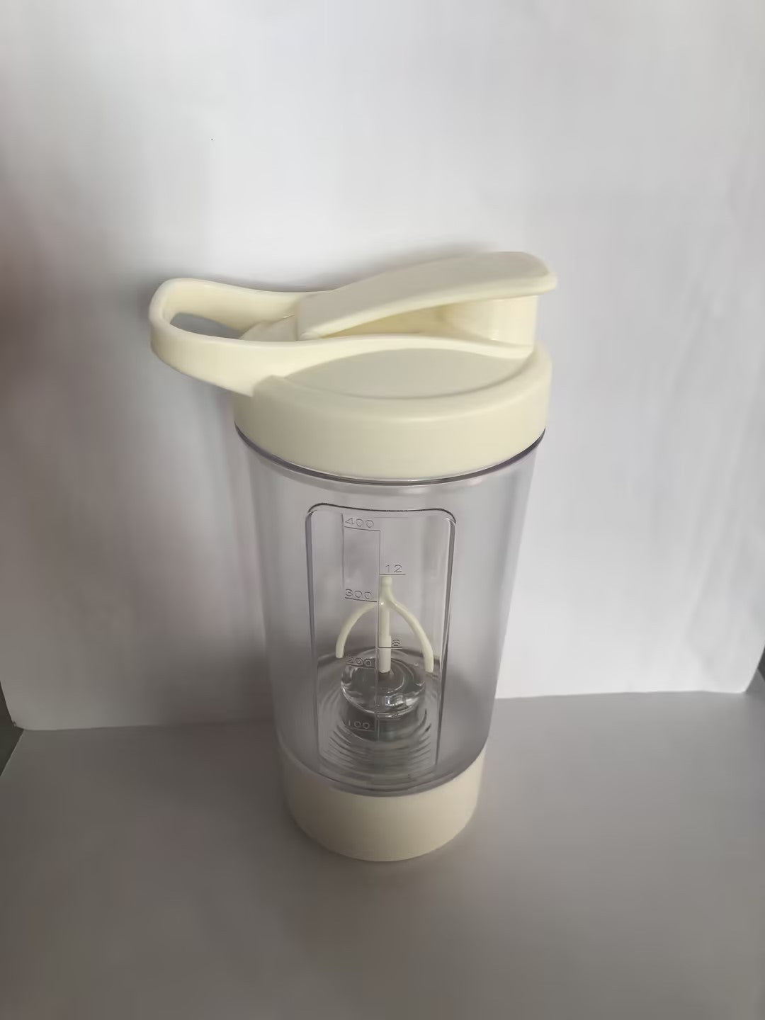 Portable Electric Mixing Cup – 400ml Protein Powder Shaker with 1200mAh Battery for Gym & Fitness