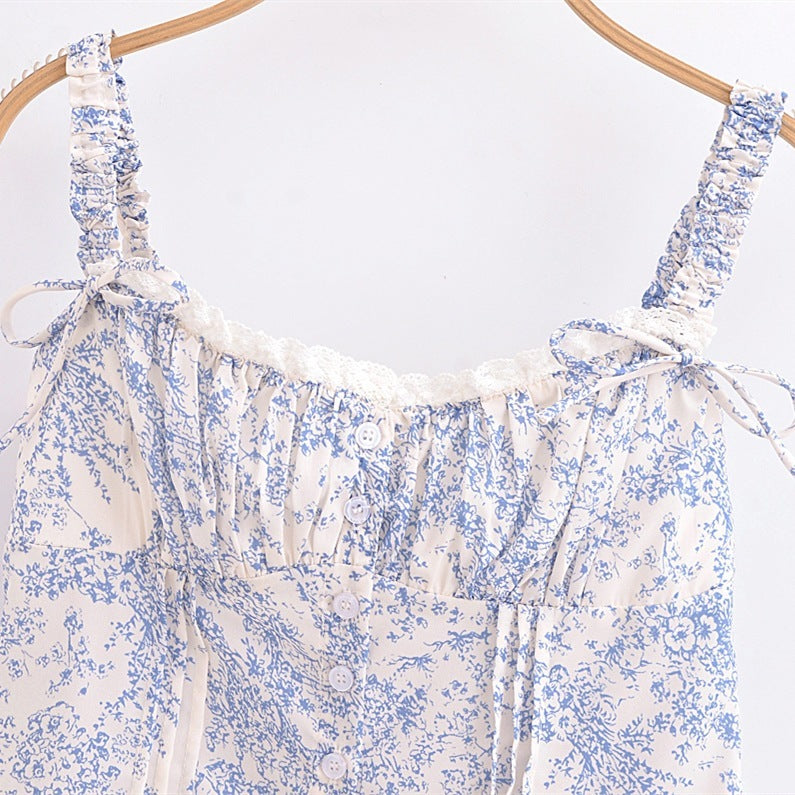 Women's Sexy Backless Slim Fit Top – Single-Breasted Cropped Blouse for Summer