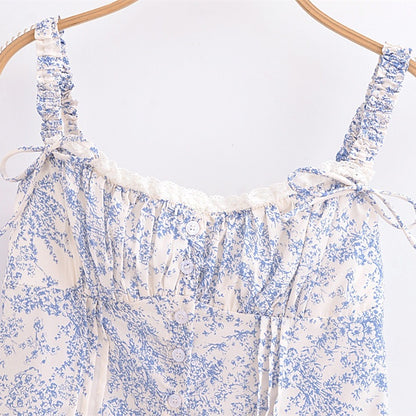 Women's Sexy Backless Slim Fit Top – Single-Breasted Cropped Blouse for Summer