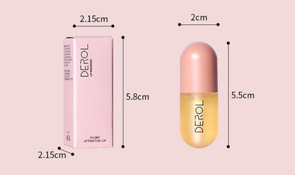 Day & Night Instant Volume Lip Plumper Oil – Clear, Long-Lasting Nourishment & Fine Line Repair | Lip Care & Beauty Oil