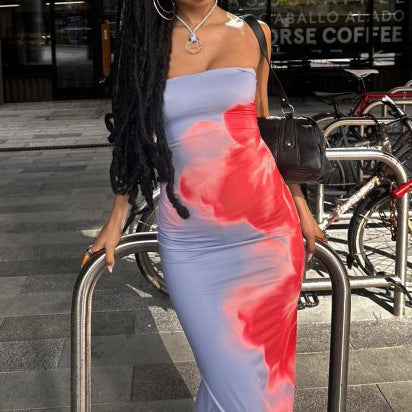 Summer Sexy Slim Slit Tube Dress – Beach to Party Perfection