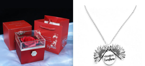 Rotating Soap Flower Rose Gift Box – A Timeless Romantic Surprise with Hidden Jewelry Drawer