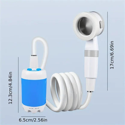 Portable Outdoor Camping Shower – Rechargeable 5000mAh Electric Shower with Adjustable Spray for Travel &amp; Hiking