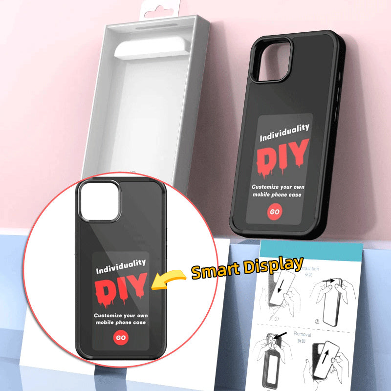 E-ink Screen Phone Case – Unlimited Screen Projection | Personalized Battery-Free Luxury Phone Cover