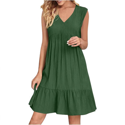 V-neck Niche Design Casual Elegant Lines Dress