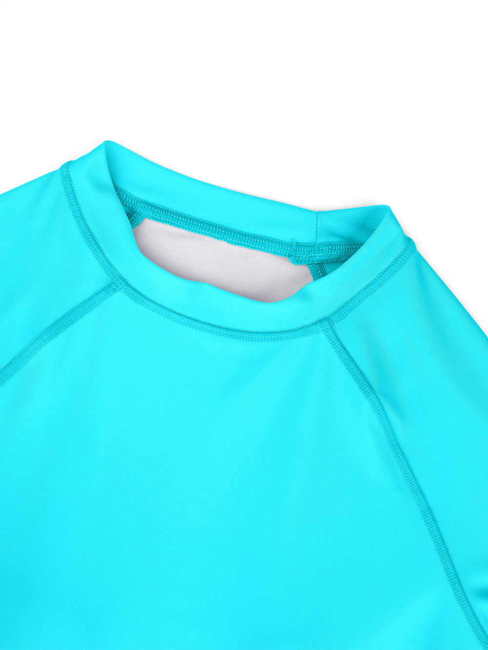 Women's Blue Long Sleeve Split Swimsuit – Sexy Fitted Beach Surf Suit for Outdoor Swimming