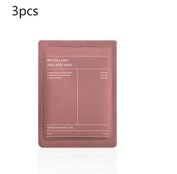 Collagen Face Mask – Pore-Shrinking, Moisturizing, Brightening &amp; Firming Skincare Sheet (Box of 4, 34g each)