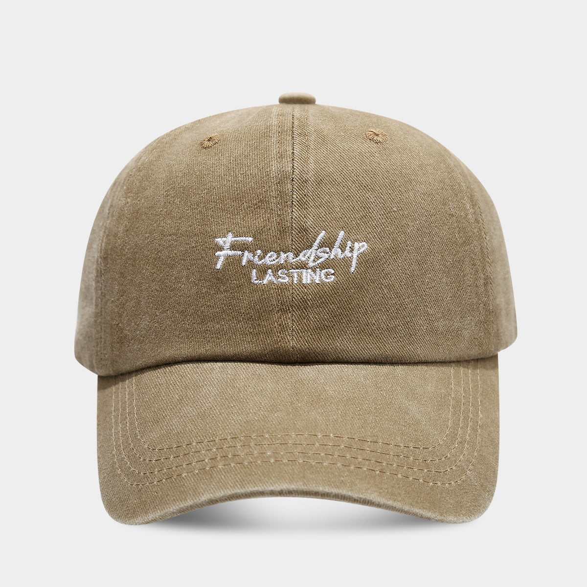 Unisex Vintage Distressed Peaked Cap – Soft Top Retro-Style Adjustable Hat for Couples