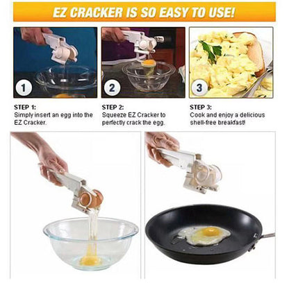 Egg Cracker & Separator – Easy Egg Shell Opener Tool | Kitchen Essentials