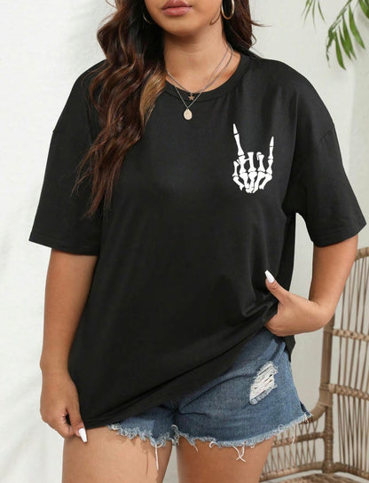 "On My Husband's Last Nerve" Oversized T-Shirt – Funny Wife Life Graphic Tee, Casual Short Sleeve Top