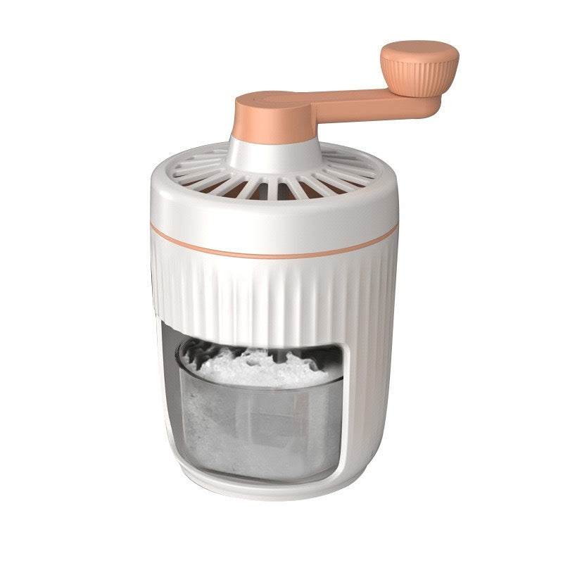 Hand-Cranked Ice Shaving Machine – Portable Smoothie &amp; Snow Cone Maker for Home &amp; Outdoor Fun!
