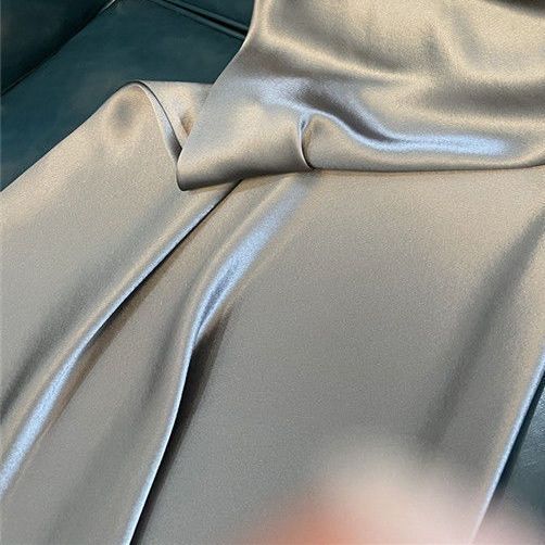Triacetate Dress Long Satin Suspender Skirt