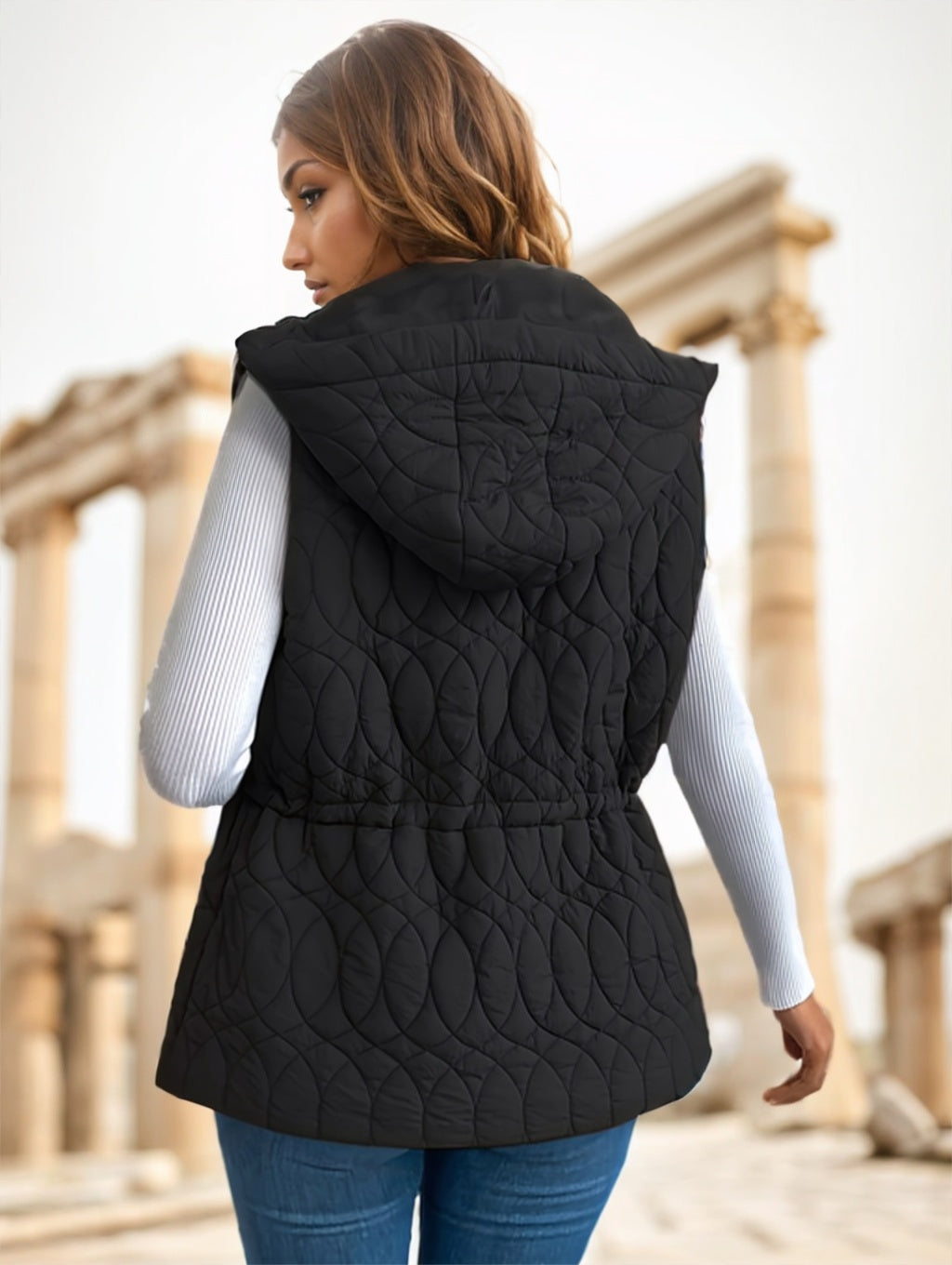 Women's Solid Color Sleeveless Vest – Casual Layering Tank Top for Everyday Wear