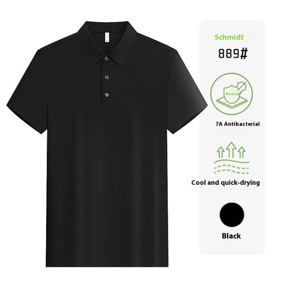 Unisex Short Sleeve Work Shirt – Custom Lapel Uniform with Company Logo Embroidery for Team & Group Wear