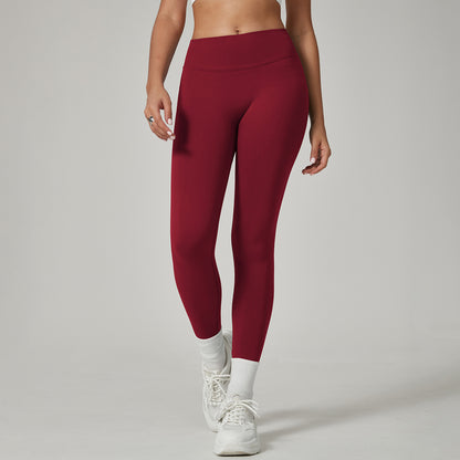 High-Waist Peach Lift Yoga Leggings – Butt-Lifting Workout Trousers for Women