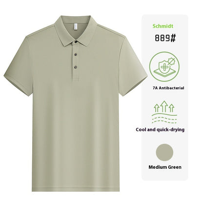 Unisex Short Sleeve Work Shirt – Custom Lapel Uniform with Company Logo Embroidery for Team & Group Wear