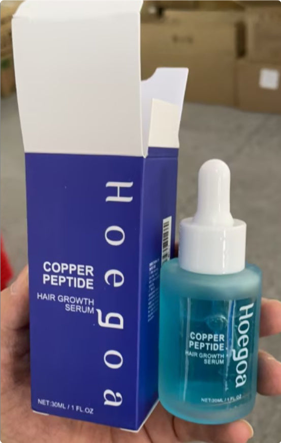 Copper Peptide Hair Growth Serum – Strengthen Roots, Boost Growth, Nourish Naturally