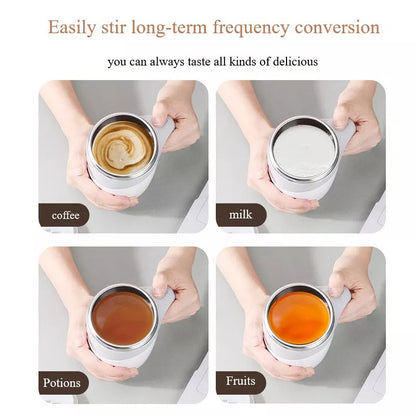 Rechargeable Automatic Stirring Coffee Cup – Effortless Mixing for Coffee, Milkshakes &amp; More!