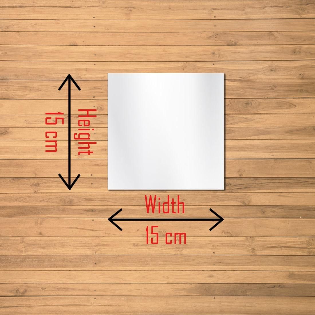 4-Piece Big Square 3D Acrylic Mirror Wall Sticker Set – Silver Decorative Self-Adhesive Mirror Panels for Home &amp; Office