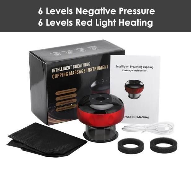 Electric Cupping Therapy Machine – 12-Level Temperature & Suction Settings with Hot Compress Mode