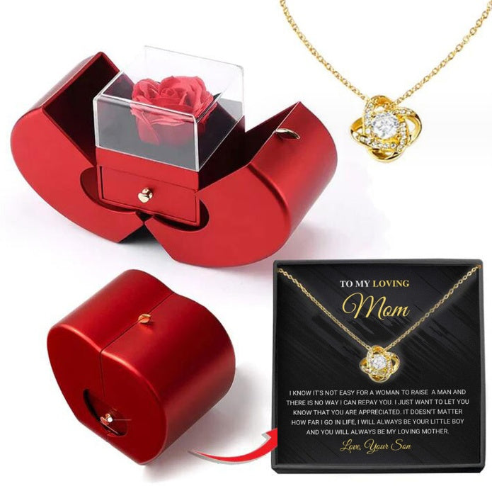 Eternal Rose Apple Jewelry Box – A Gift of Love, Beauty &amp; Surprise