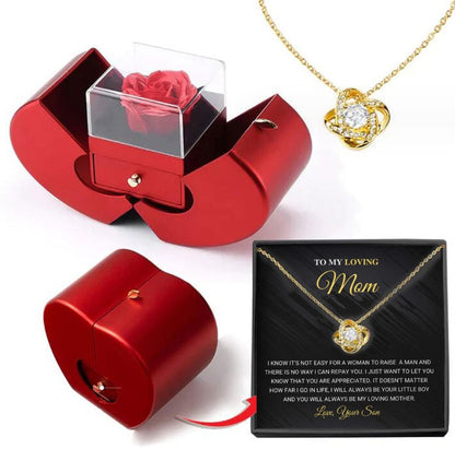 Eternal Rose Apple Jewelry Box – A Gift of Love, Beauty &amp; Surprise