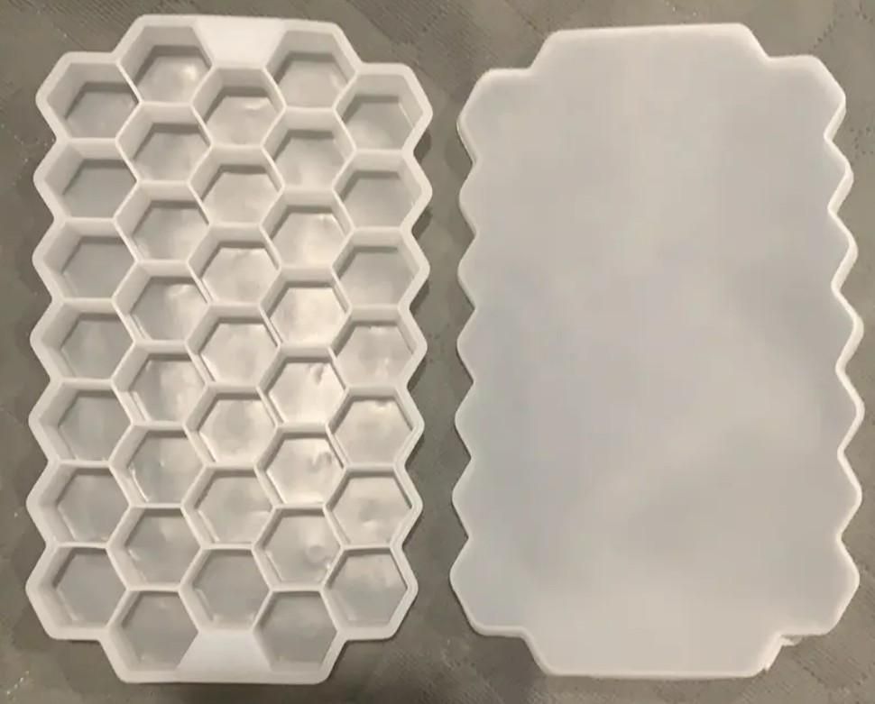 Ice Cube Maker Tray – BPA-Free Silicone Molds (Pack of 2) | Multi-Use for Drinks, Juices, Cocktails