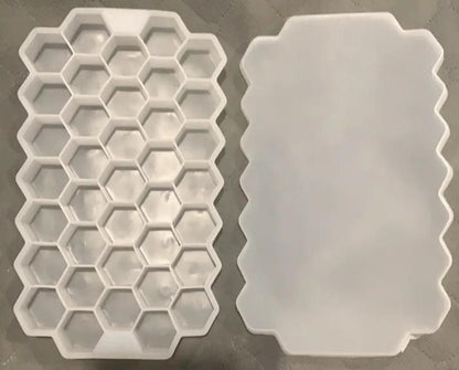Ice Cube Maker Tray – BPA-Free Silicone Molds (Pack of 2) | Multi-Use for Drinks, Juices, Cocktails