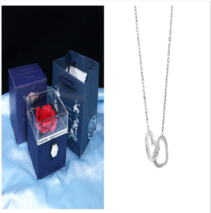 Rotating Soap Flower Rose Gift Box – A Timeless Romantic Surprise with Hidden Jewelry Drawer
