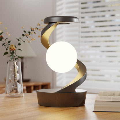 Rotating Moon Desk Lamp with Wireless Phone Charging – Futuristic Glow Meets Modern Functionality