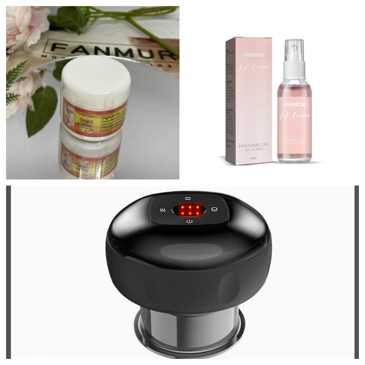 Electric Vacuum Cupping Massage Device – 3-in-1 Slimming Therapy Massager