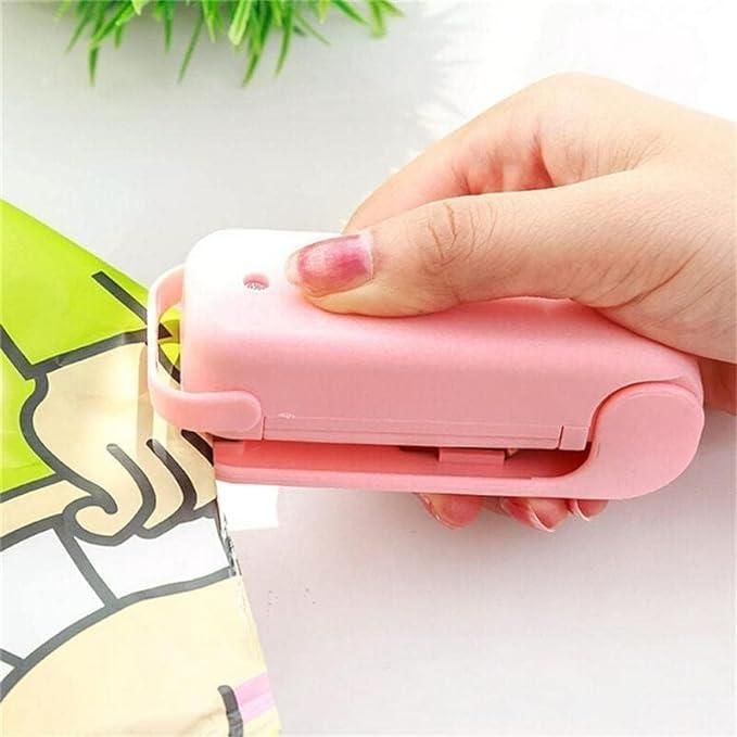 Portable Heat Sealer Mini Sealing Machine – Food Storage Vacuum Bag &amp; Snack Plastic Bag Closer for Home Use