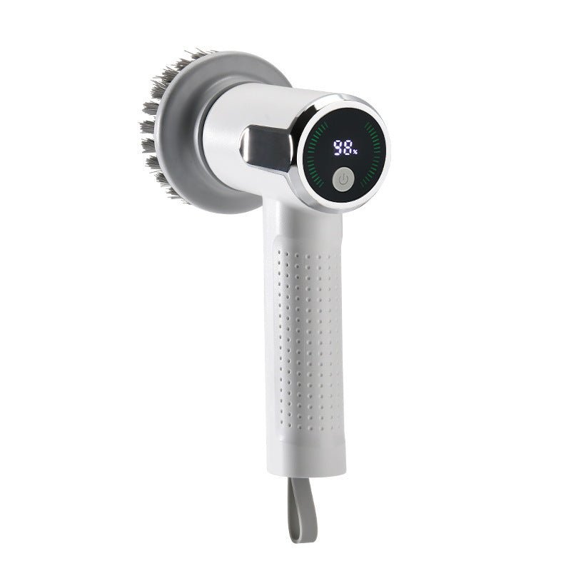 Wireless Smart Electric Cleaning Brush – Sink, Pot & Kitchen Surface Scrubber with LED Display