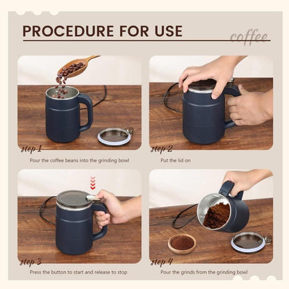Stainless Steel Multi-Purpose Grinder – Herbs, Spices, Nuts, Grains &amp; Coffee (Home Use)