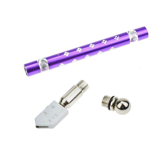 Heavy Duty Pencil-Style Glass Cutter – Professional Carbide Wheel Cutter for 5–15 mm Glass (Pack of 1)