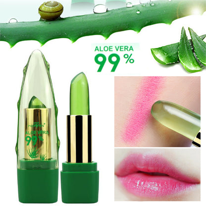 Aloe Vera Color Changing Lipstick – Moisturizing Gloss & Lip Balm for Dry, Chapped Lips