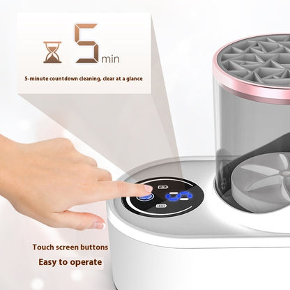 Automatic Makeup Brush Cleaner – Rechargeable Electric Cleaning & Drying Stand