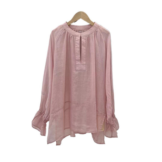 Elegant Design Sense Long Sleeve All-Match Blouse for Women