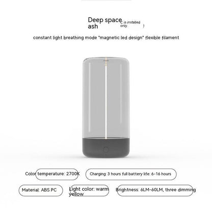 New LED Camping Light – Type-C Rechargeable Portable Ambient Night Lamp