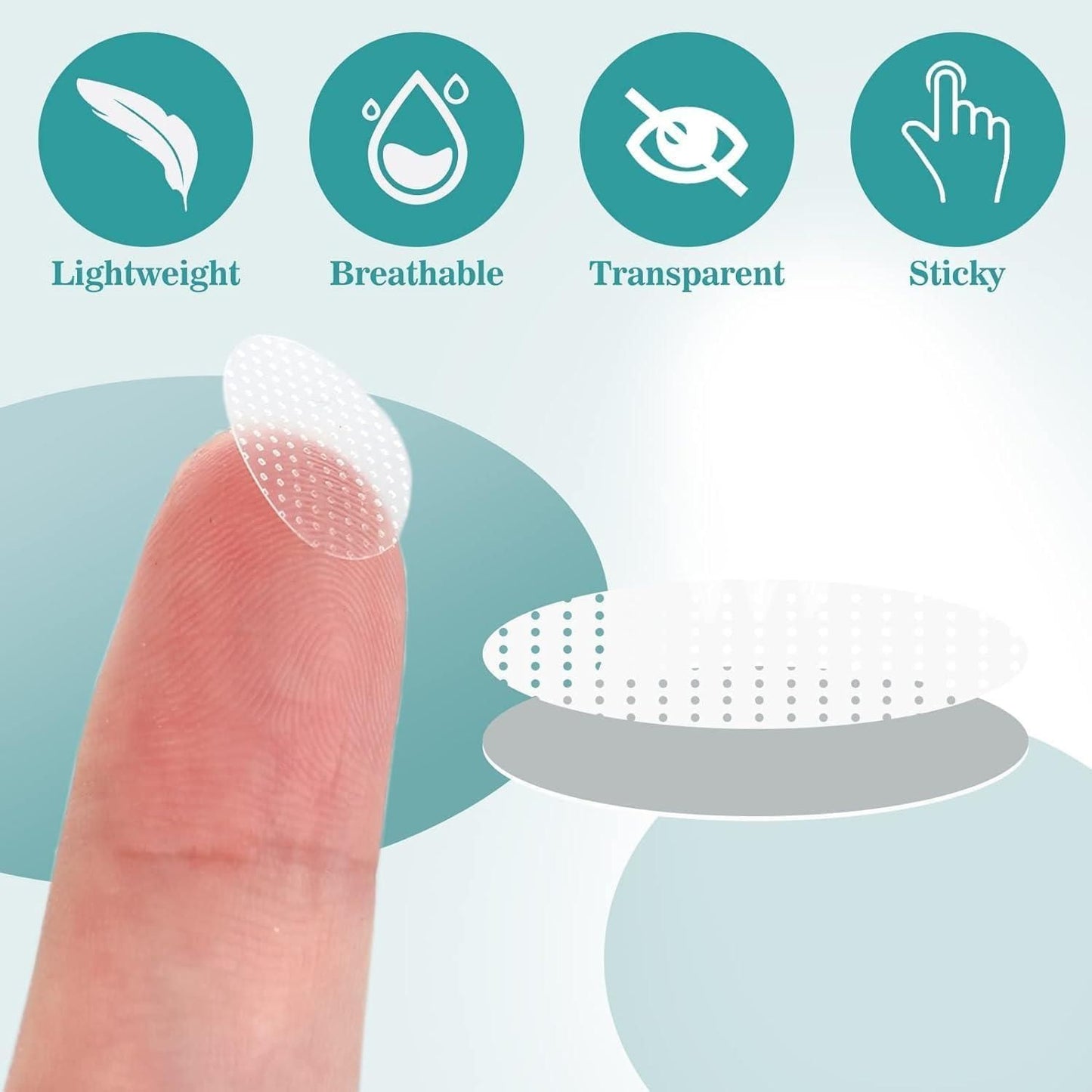 Premium Earlobe Support Patches (100 PCS) – Invisible Earring Support Tapes for Heavy Earrings, Big Jhumkas &amp; Stretched Piercings