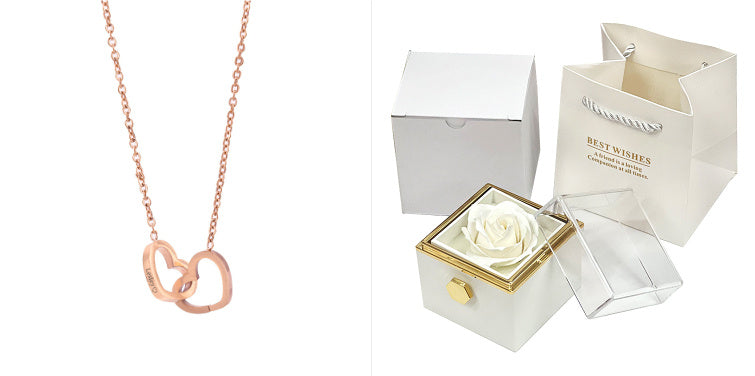Rotating Soap Flower Rose Gift Box – A Timeless Romantic Surprise with Hidden Jewelry Drawer