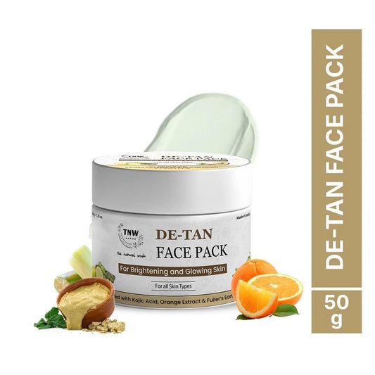 DE-Tan Face Pack – Glowing &amp; Radiant Skin | 50gm | With Kojic Acid, Argan Oil &amp; Natural Extracts