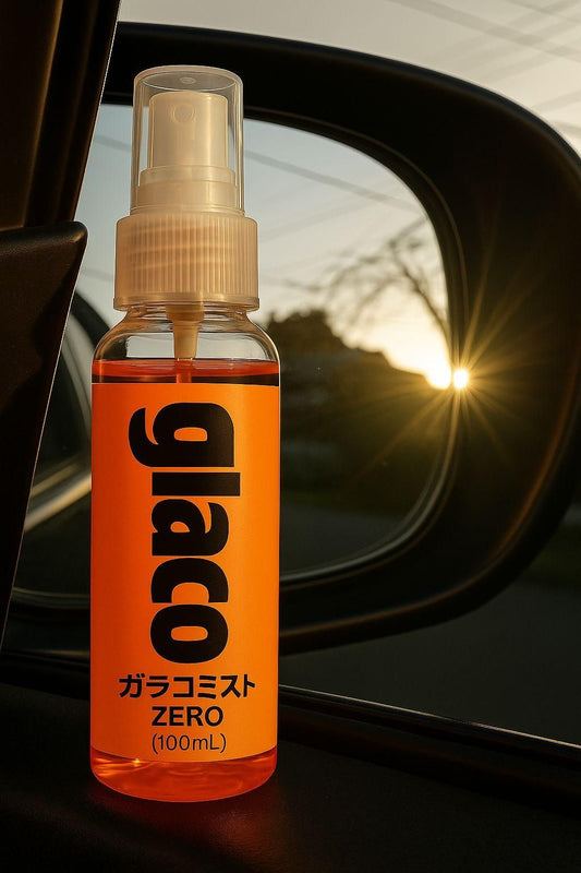 Glaco Mirror Coat Rain Repellent Spray – 100ml Invisible Hydrophobic Coating for Car Mirrors &amp; Glass Surfaces